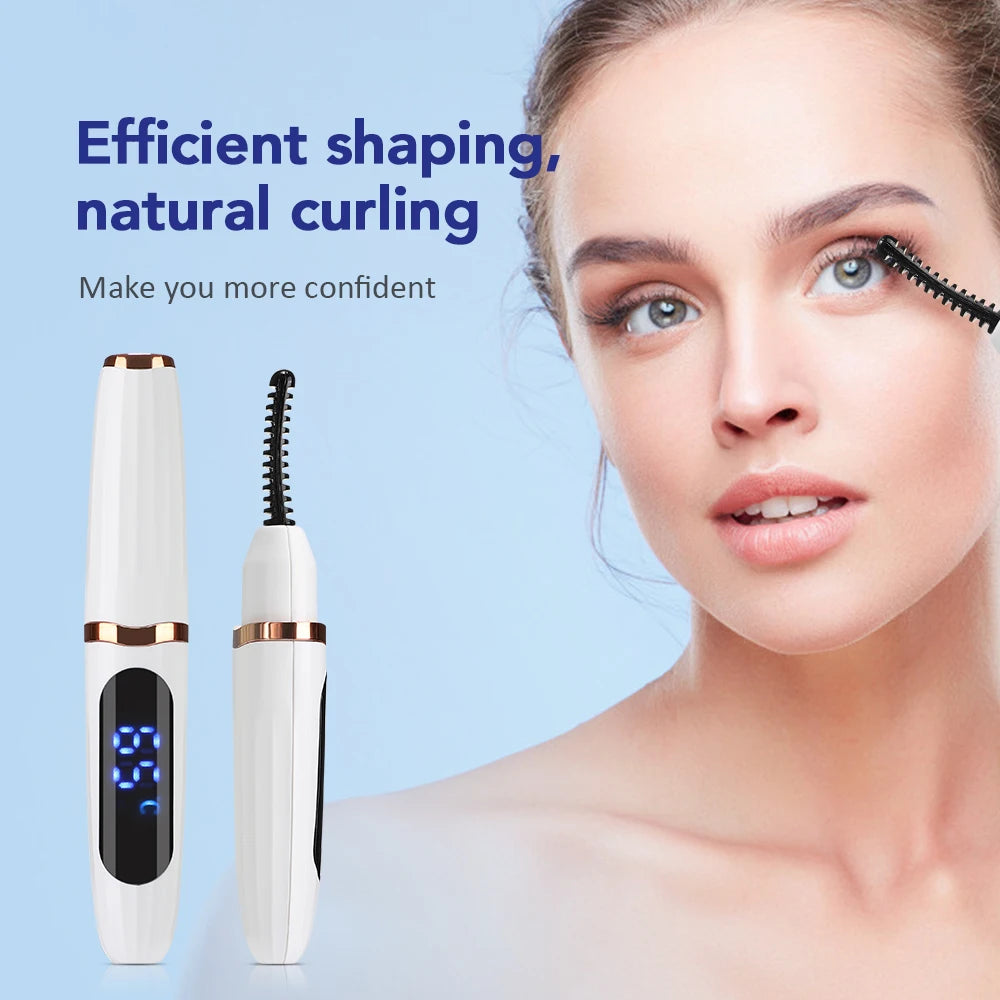 Electric Heated Eyelash Curler Natural Eyelash Curling Quick Heating Long Lasting Professional Electric Eyelashes Clip