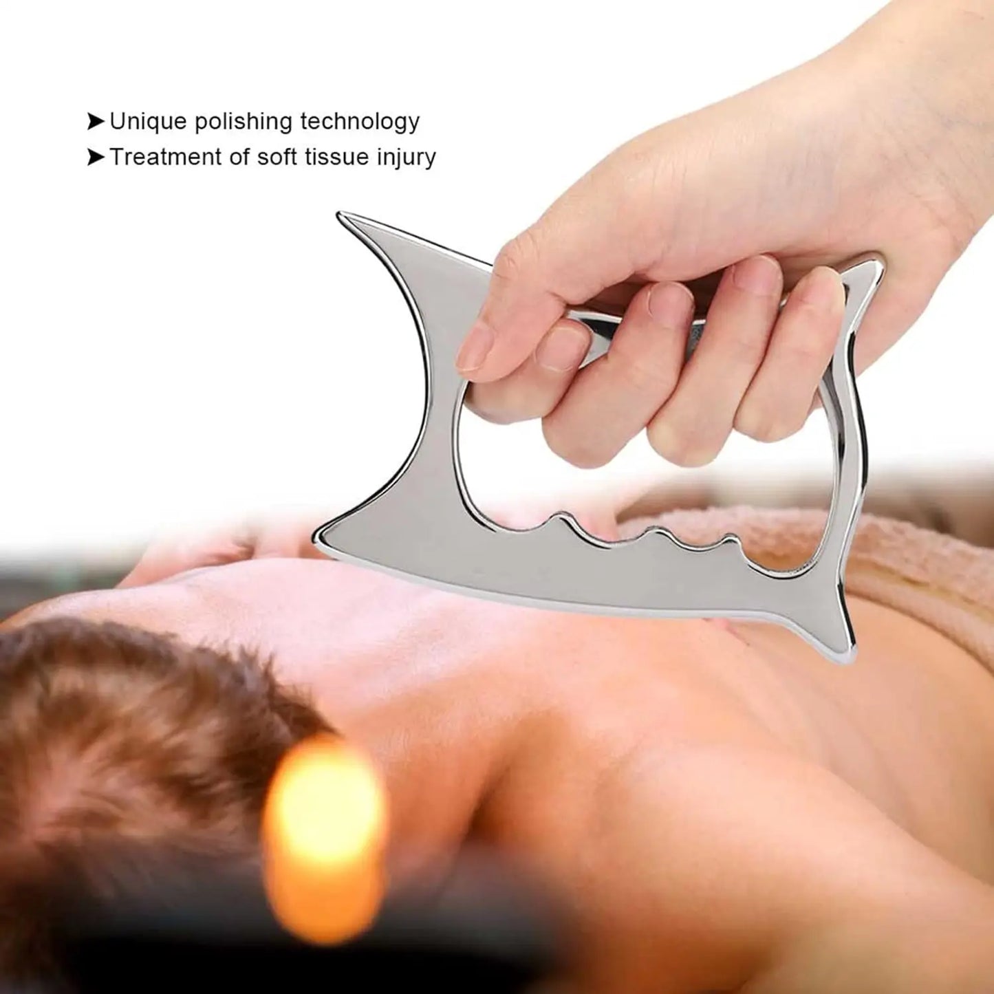 Gua Sha Scraping Massage Tool for Soft Tissue, Myofascial Release IASTM Tools for Back, Legs, Arms, Neck, Shoulder Muscle Relax