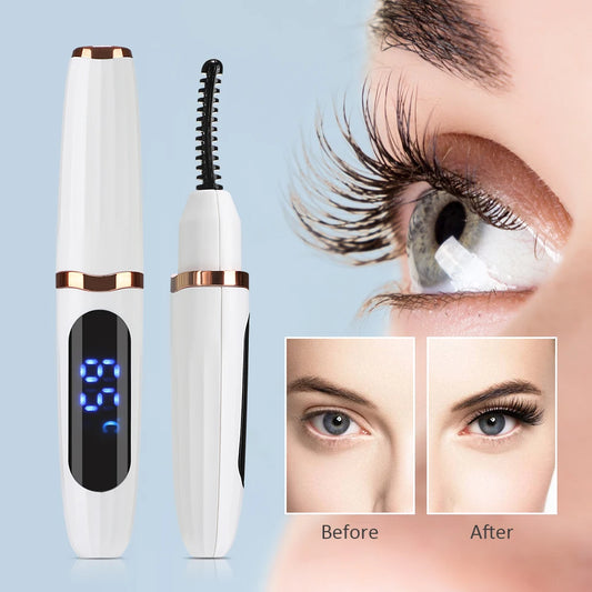 Electric Heated Eyelash Curler Natural Eyelash Curling Quick Heating Long Lasting Professional Electric Eyelashes Clip