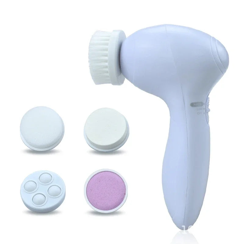 Electric Facial Cleanser 5 in 1 Wash Face Cleaning Machine Skin Pore Cleaner Wash Machine Spa Blackhead Cleaning Facial Cleanser