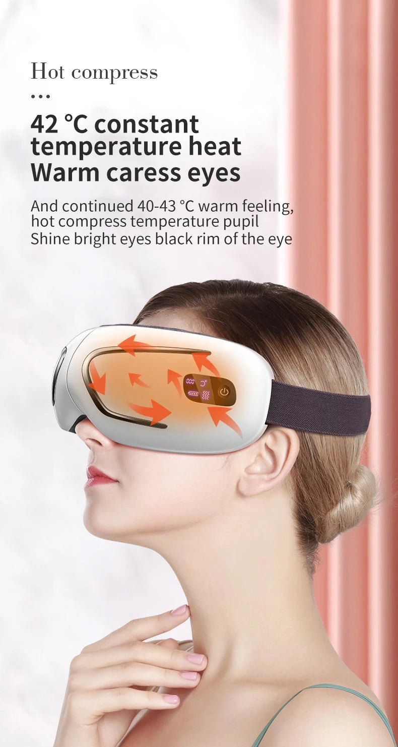 2023 High Quality Product ai smart hot eye massager with heat compression