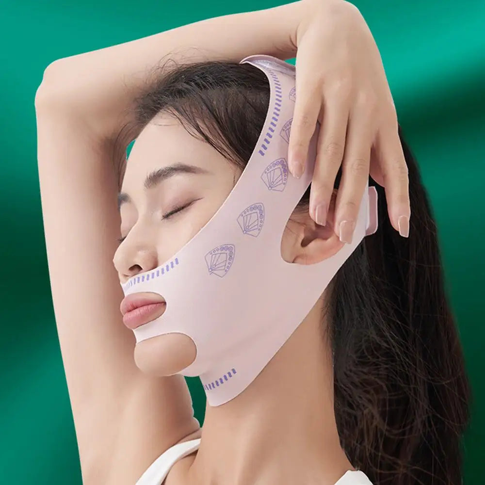 Reusable Facial Slimming Bandage V Face Lifting Firming Mask Shaper Anti-wrinkle Sleep Mask Facial Massage Belt Beauty Tool