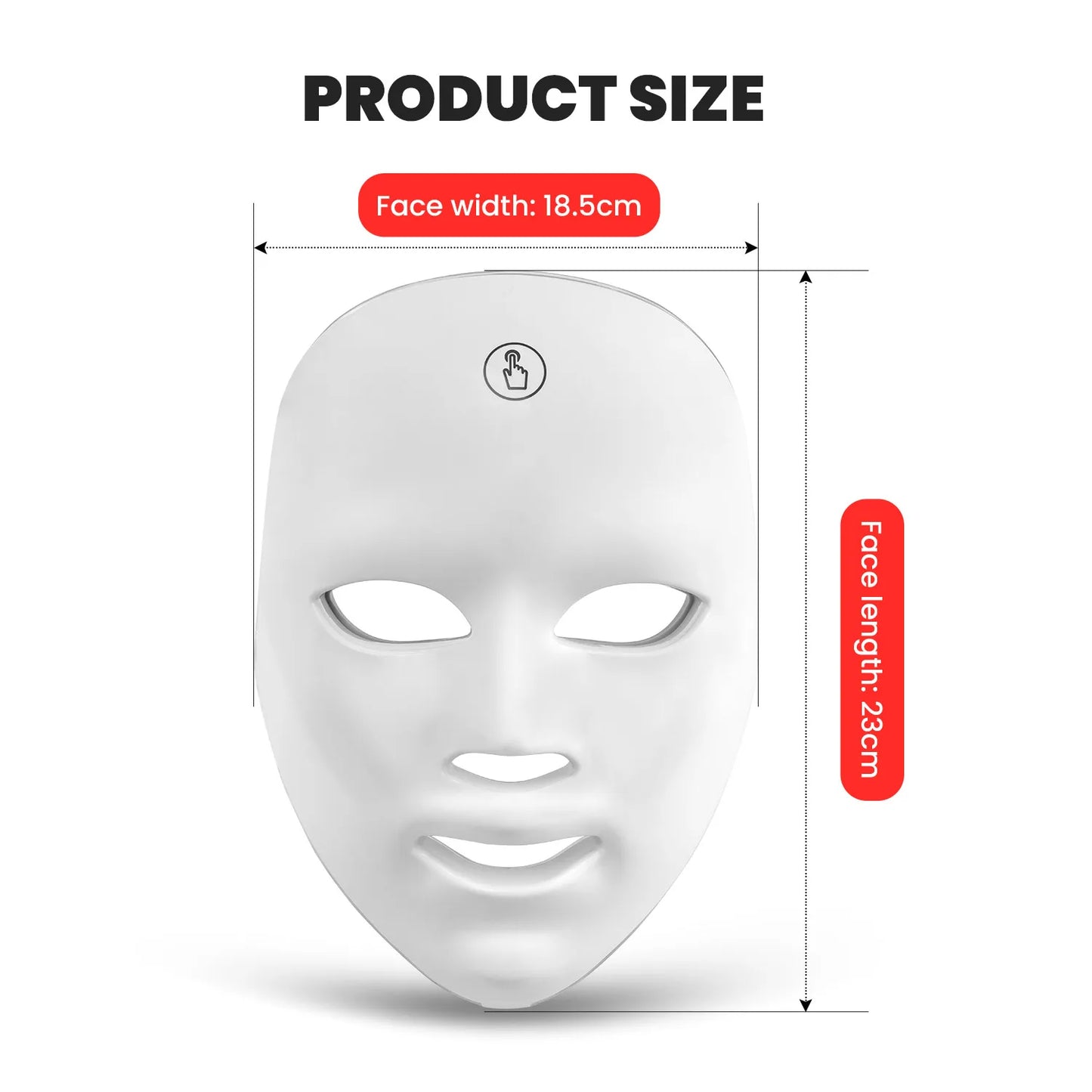 7 Colors Led Facial Mask With Neck Red Light Therapy Mask For Skin Tightening Lifting Anti-aging Bio-Light Beauty Whitening Home