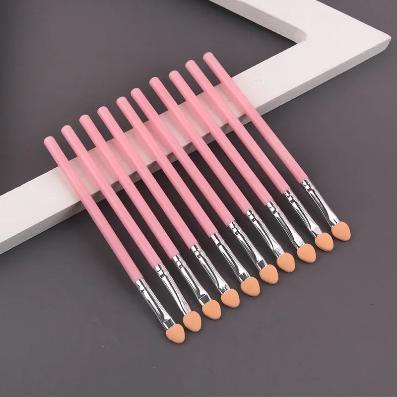 Hot 1/5/10PC Eye Shadow Brush Makeup Dual Sided Sponge Nylon Set Eye Shadow Brushes for Cosmetic Applicator Makeup