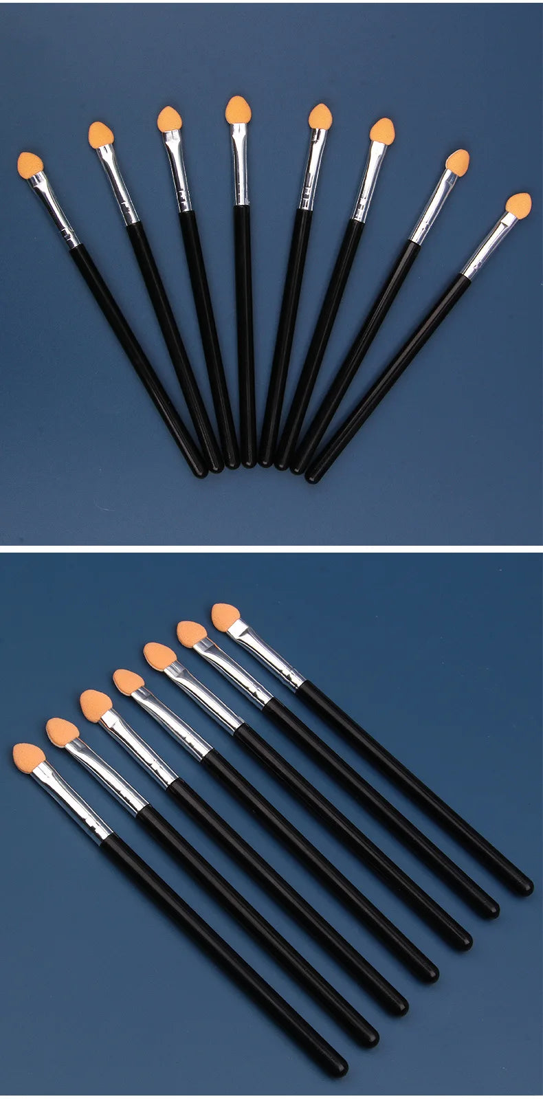 Hot 1/5/10PC Eye Shadow Brush Makeup Dual Sided Sponge Nylon Set Eye Shadow Brushes for Cosmetic Applicator Makeup