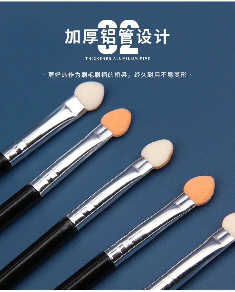 Hot 1/5/10PC Eye Shadow Brush Makeup Dual Sided Sponge Nylon Set Eye Shadow Brushes for Cosmetic Applicator Makeup